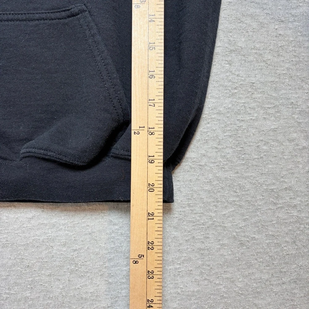 Gildan Youth Hoodie Large Black Rice Canyon Raptors Dinosaur Graphic Pullover‎
